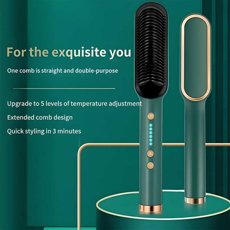 Professional Electric Hair Straightener Comb Brush